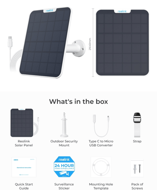 Reolink Solpanel V2 Vit