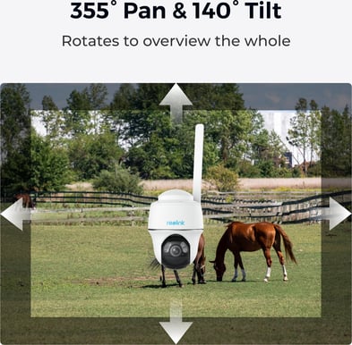 Reolink Go PT Plus - 2K IP64 Pan/Tilt Batteri 4G