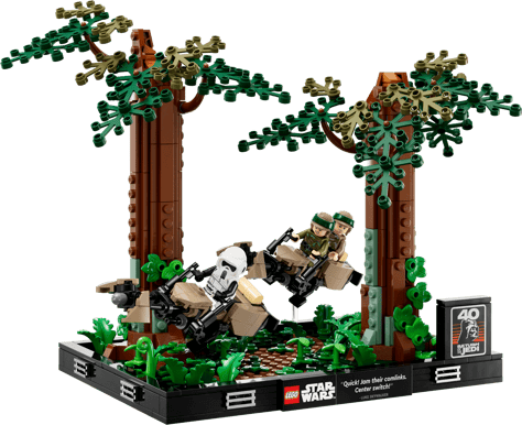LEGO Star Wars Endor Speeder Chase Diorama 75353
