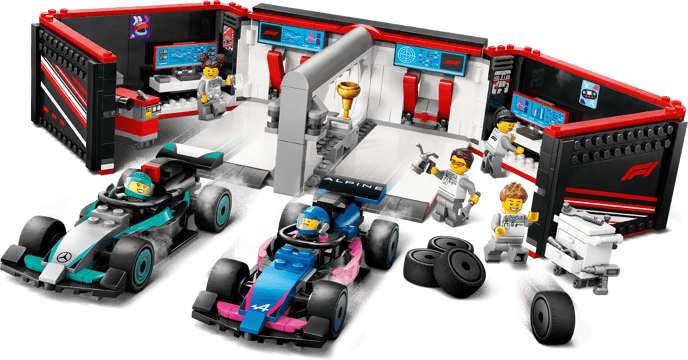 LEGO City Formula 1 Garage & Mercedes-AMG- & Alpinebilar 60444