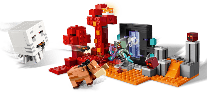 LEGO Minecraft Attack vid Nether-portalen 21255
