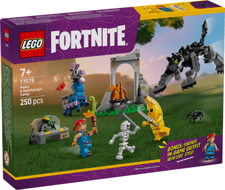 LEGO Fortnite Peely & Sparkplugs läger 77075