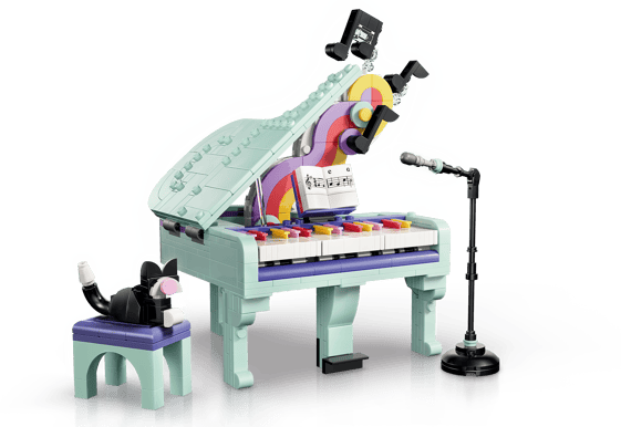 LEGO Creator Flygel med musikdekorationer och katt 31392
