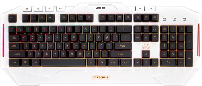 ASUS Cerberus Gaming Keyboard Arctic White