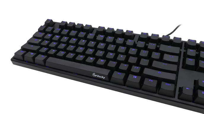Ducky One Blue LED MX Black Svart