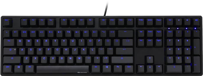 Ducky One Blue LED MX Brown Svart