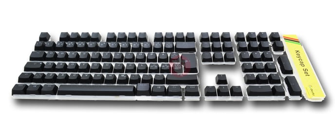 Ducky Keycaps Black Double shot Nordic