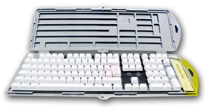 Ducky Keycaps White Double shot