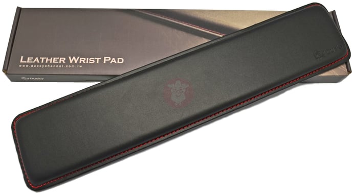 Ducky Leather Wrist Pad Röda stygn
