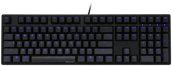 Ducky One Blue LED MX Red Svart
