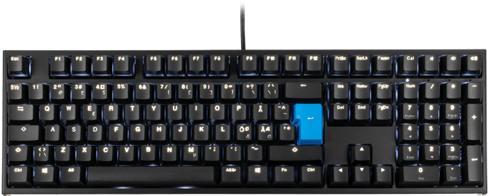 Ducky One 2 Backlit MX Blue PBT Double-shot