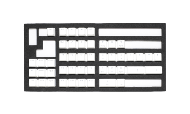 Ducky White Shine-through Keycap Set