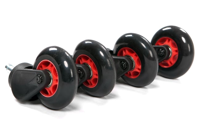 AKRacing Blade Hjul, 5st, Svart/Röd