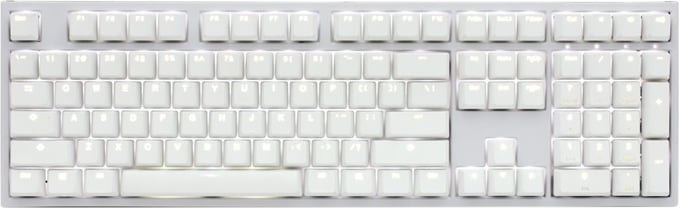 Ducky One 2 Backlit MX Red PBT Double-shot White