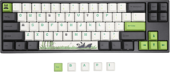 Ducky x Varmilo MIYA-Pro Panda Edition MX Blue