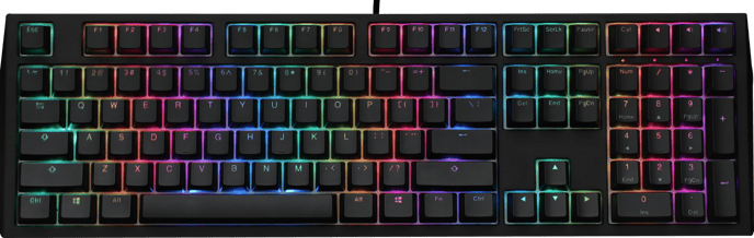 Ducky Shine 7 Blackout MX Blue RGB
