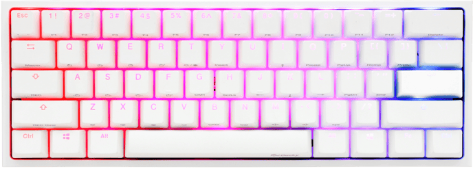 Ducky One 2 Mini Pure White MX Red RGB
