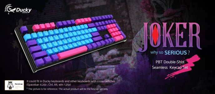 Ducky Keycaps Set PBT Double Shot Nordisk Joker Edition