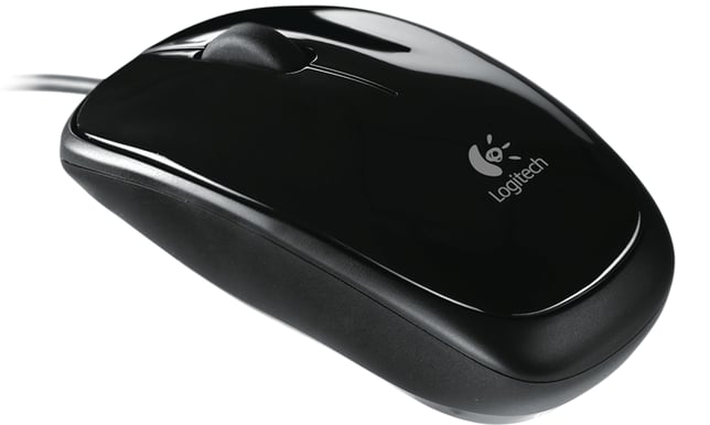 Logitech Corded Mouse M115 Black Notebook