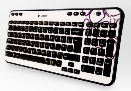 Logitech K360 Wireless Keyboard, Purple
