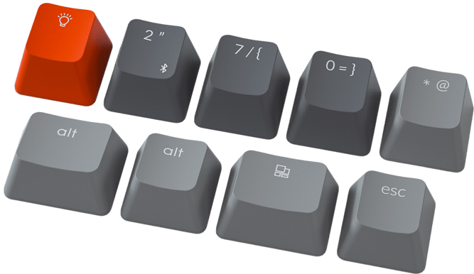 Keychron K2 Wireless Plastic RGB LED Brown