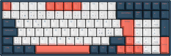 iQunix F96: Coral Sea Wireless RGB - Cherry Blue