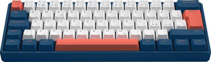 iQunix F60: Coral Sea Wired RGB - Cherry Red