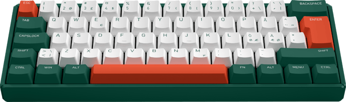 iQunix F60: Jungle Mystery Wired RGB - Cherry Blue
