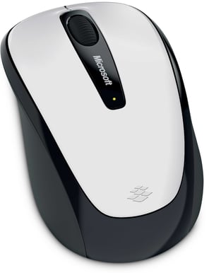 Microsoft Wireless Mobile Mouse 3500 White Glossy