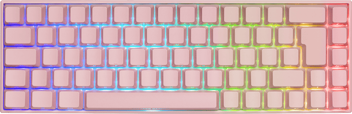 DELTACO Gaming Tangentbord PK95B Rosa 65% Brown