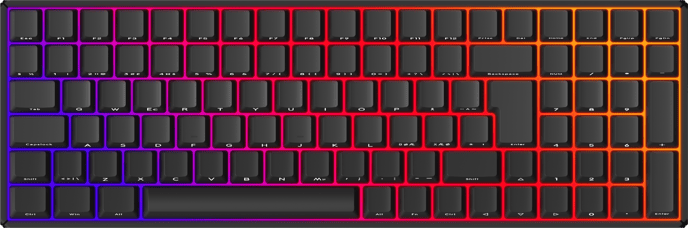 iQunix F97: Knight Wireless RGB- Cherry Silent Red