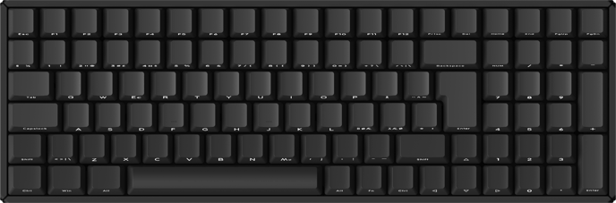 iQunix F97: Knight Wireless RGB- Cherry Silent Red