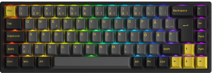 Akkogear: 3068B Black/Gold - Akko CS Jelly Black