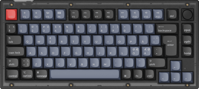 Keychron V1 75% Knob Pro Brown Switch Frosted Black QMK/VIA