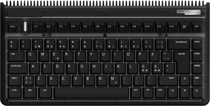 iQunix OG80- Dark Side RGB- Cherry Red