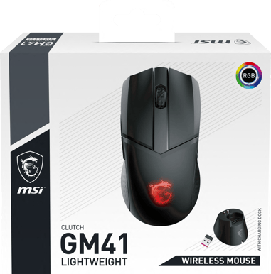 MSI Clutch GM41 Lightweight Wireless