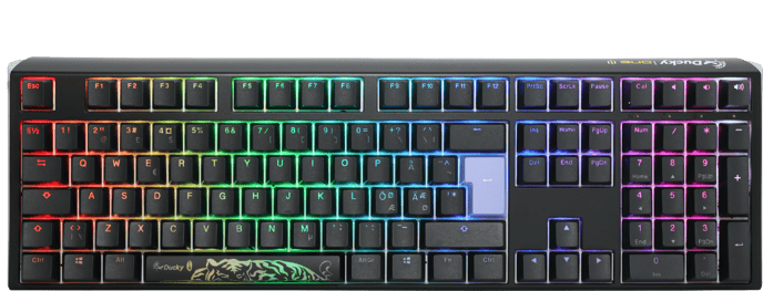 Ducky - One 3 Classic Black Fullsize Cherry Silent Red