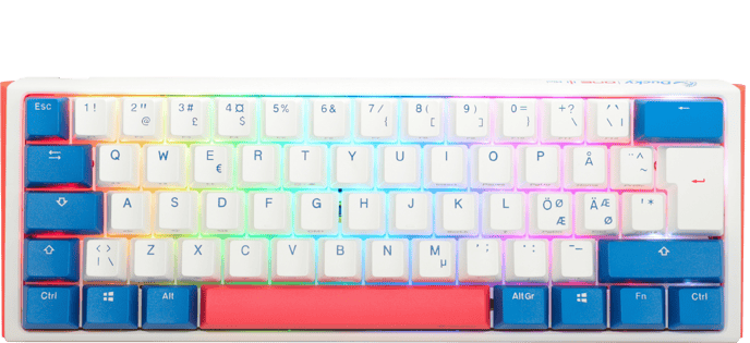 Ducky - One 3 Bon Voyage Mini 60% Cherry Red