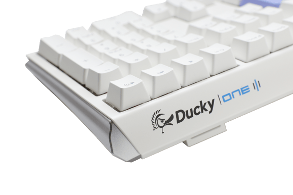 Ducky - One 3 Classic Pure White Fullsize Cherry Silent Red