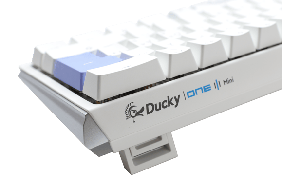 Ducky - One 3 Classic Pure White Mini 60% Cherry Blue