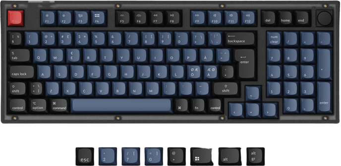 Keychron V5 96% Fully Assembled Knob K Pro Brown Switch Frosted Black QMK/VIA