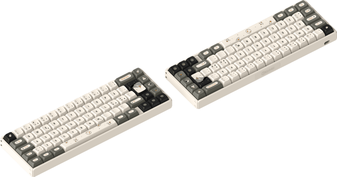 iQunix F65: Hitchhiker Wireless RGB- TTC Holy Panda