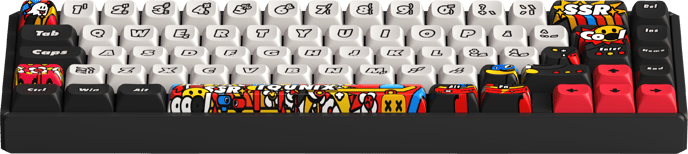 iQunix F65: Graffiti Diary Wireless RGB- TTC Holy Panda
