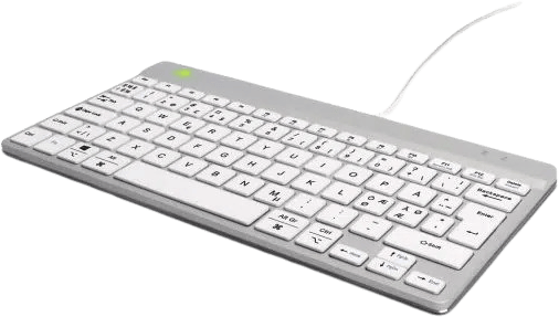 R-Go Compact Break Ergonomiskt Tangentbord - Vit