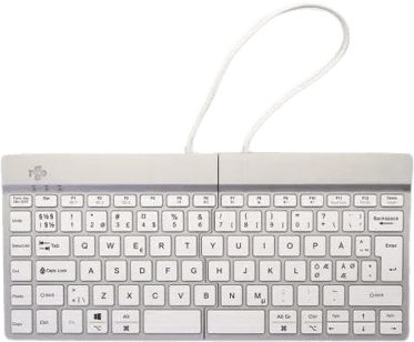 R-Go Split Ergonomiskt Tangentbord Trådlöst Vit
