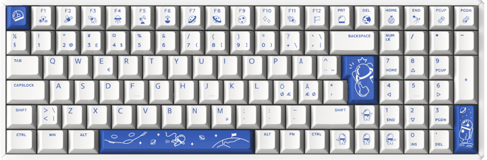 iQunix F97: Cosmic Traveller RGB- Cherry Brown