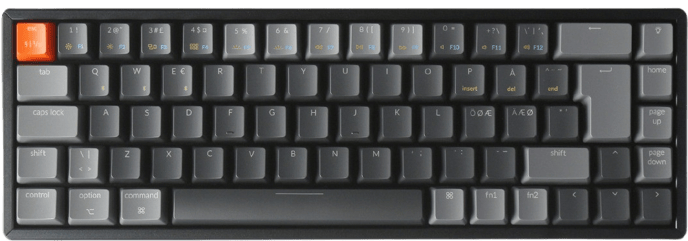 Keychron K6 RGB Aluminium Hot Swap Gateron Red Switch