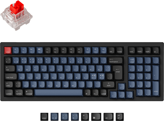 Keychron K4 Pro QMK/VIA RGB Hot Swap K Pro Red