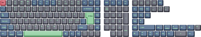 Keychron PBT Full Keycap Set - Hacker 141 Keys ISO Nordic