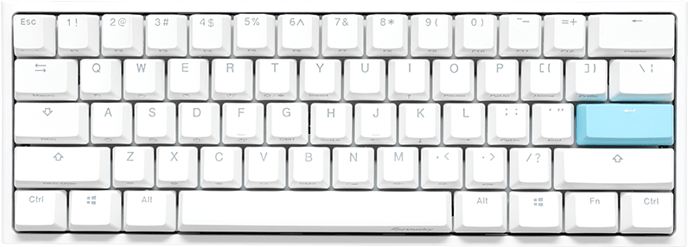 Ducky One 2 Pro - Classic Pure White Nordic Mini 60% Kailh Box Brown